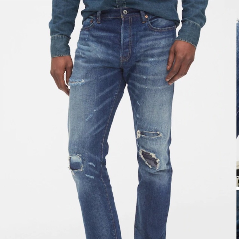 👖 Gap Cone Denim distressed jeans